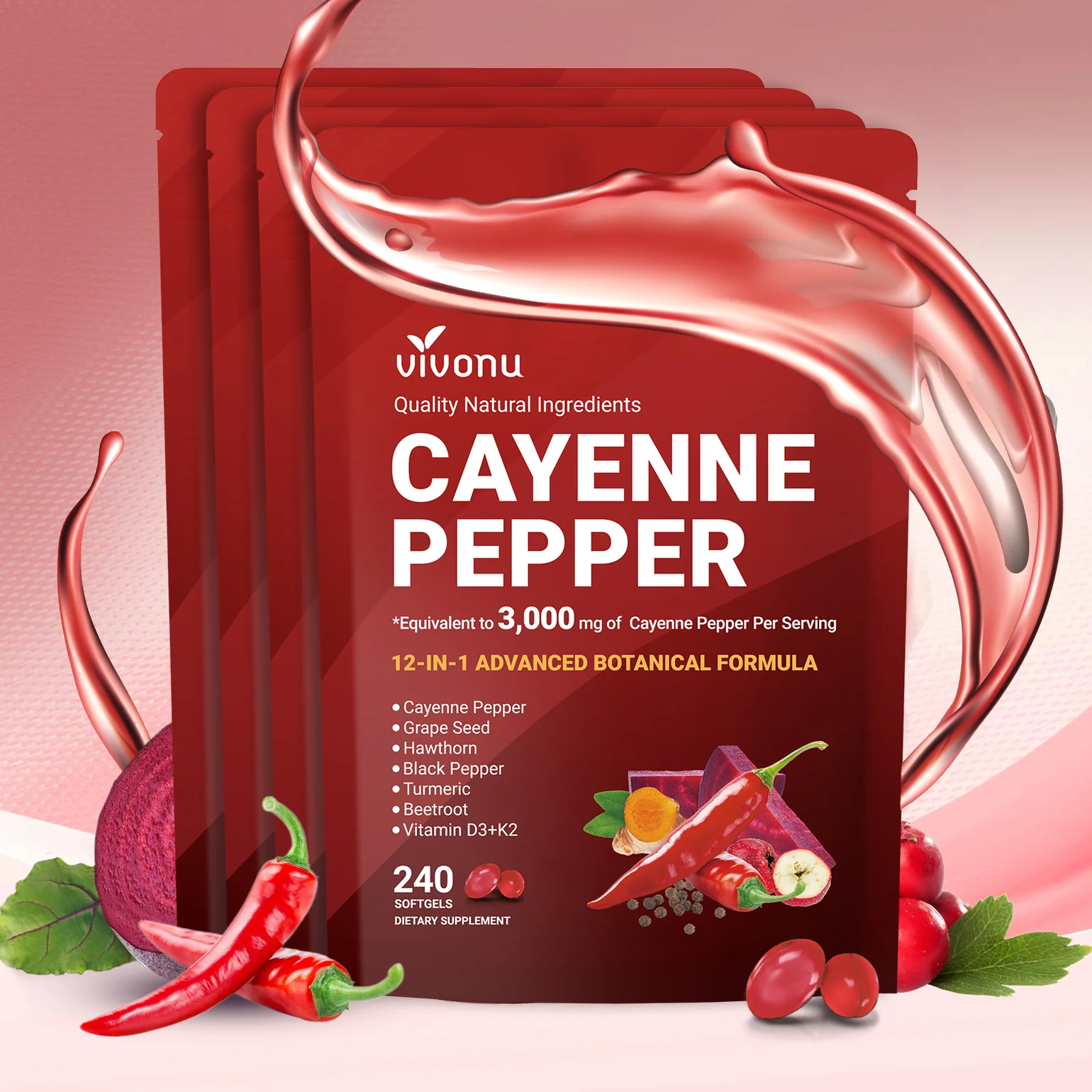 Cayenne Pepper Softgels Supplement